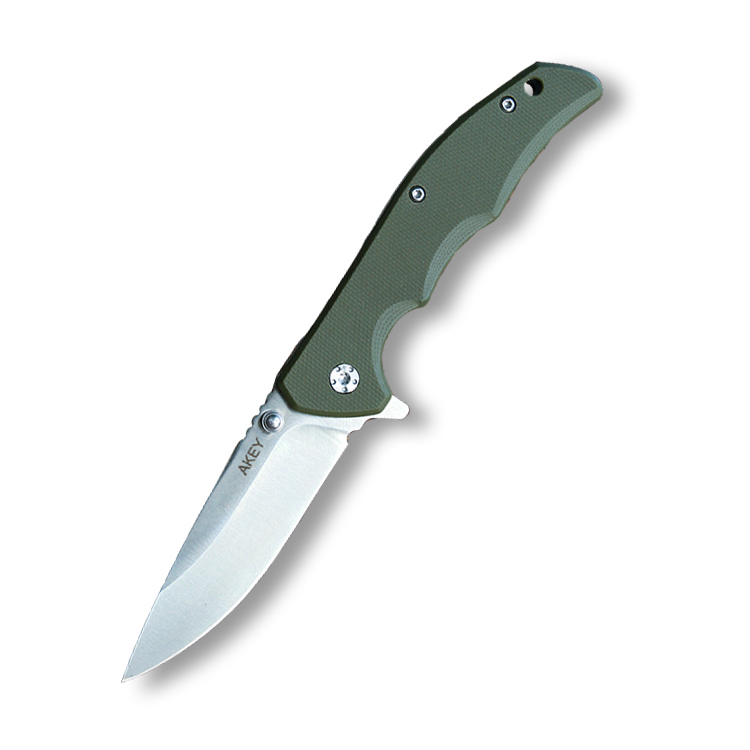 420 steel G10 Satin hunting folding knife