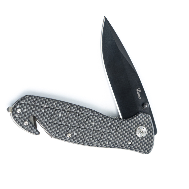 D2 stonewash Blade Outdoor Knife Hunting Glass Breaker Tactical Military Knives with Belt Cutter