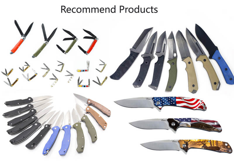 folding knife with customer photo print handle 7